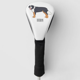 Couvre-club De Golf Illustration bernoise d'un chien de montagne