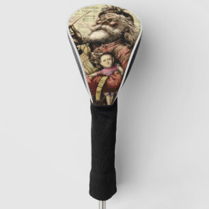 Couvre-club De Golf Illustration classique de l'arbre du Père Noël joy