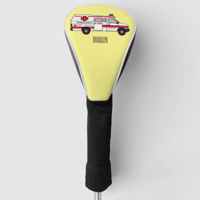 Couvre-club De Golf Illustration d'ambulance (Devant)