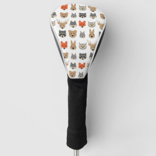 Couvre-club De Golf Illustration d'animaux sauvages de la forêt