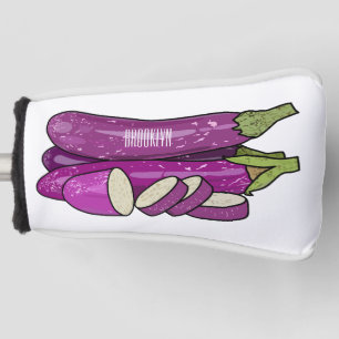 Couvre-club De Golf Illustration d'aubergine