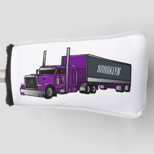 Couvre-club De Golf Illustration de camion semi-remorque