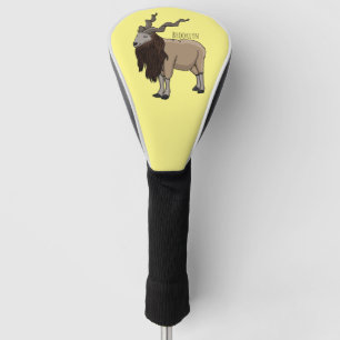 Couvre-club De Golf Illustration de chèvre de Markhor