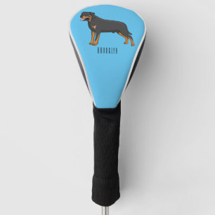 Couvre-club De Golf Illustration de chien Rottweiler