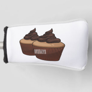 Couvre-club De Golf Illustration de Cupcake