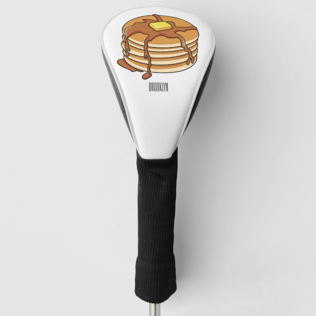 Couvre-club De Golf Illustration de dessin animé de Pancake (Devant)