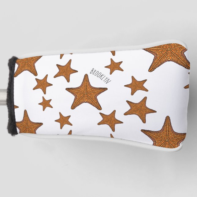 Couvre-club De Golf Illustration de dessin de Starfish (Devant)