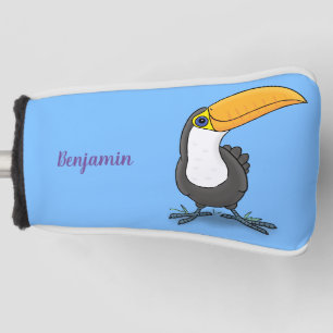 Couvre-club De Golf Illustration de dessin humoristique du toucan joye