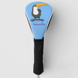 Couvre-club De Golf Illustration de dessin humoristique du toucan joye