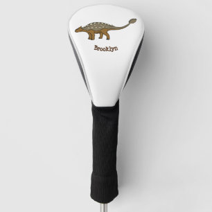 Couvre-club De Golf Illustration de dinosaure blindé Ankylosaurus