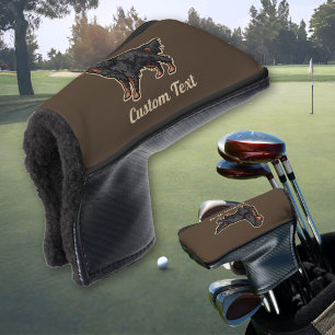Couvre-club De Golf Illustration de Gordon Setter Housse de tête de go
