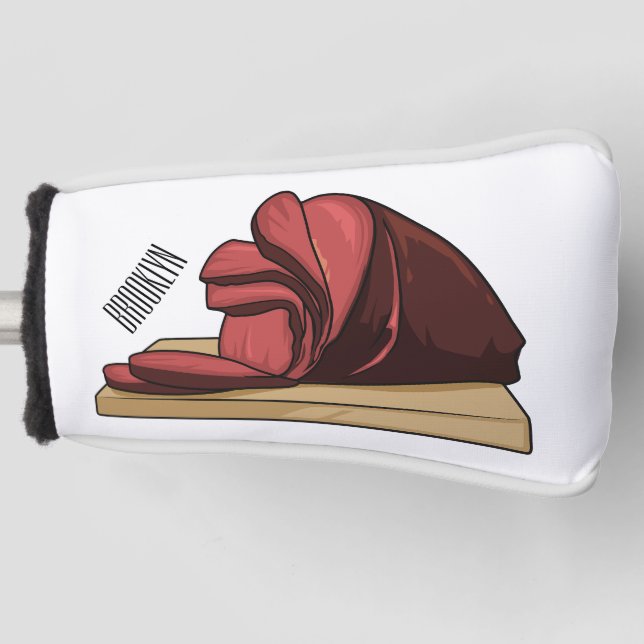 Couvre-club De Golf Illustration de jambon (Devant)