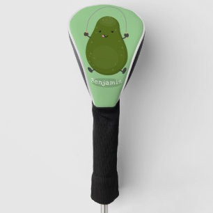 Couvre-club De Golf Illustration de la corde à sauter à l'avocat migno