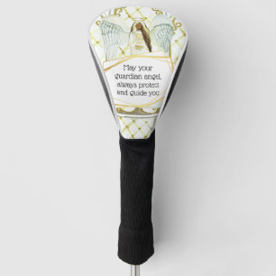 Couvre-club De Golf Illustration de l'ange gardien avec une citation p