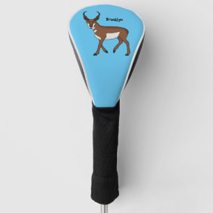 Couvre-club De Golf Illustration de l'antilope Pronghorn