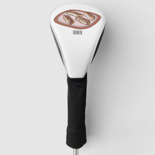 Couvre-club De Golf Illustration de l'éclair de chocolat