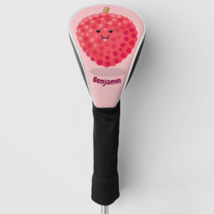 Couvre-club De Golf Illustration de litchee rose mignon