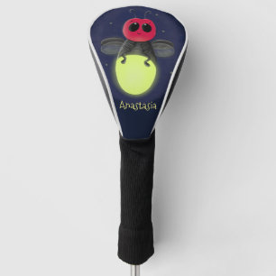 Couvre-club De Golf Illustration de lucioles en dessin animé mignon