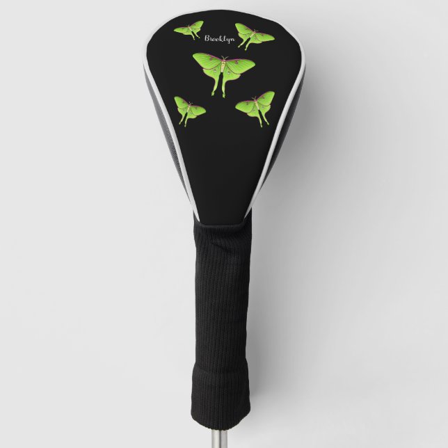 Couvre-club De Golf Illustration de Luna Moth (Devant)