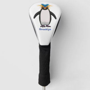 Couvre-club De Golf Illustration de mignon macaroni pingouin