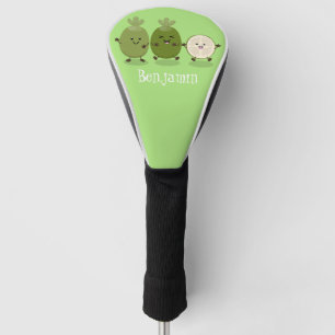 Couvre-club De Golf Illustration de mignonne guava feijoa