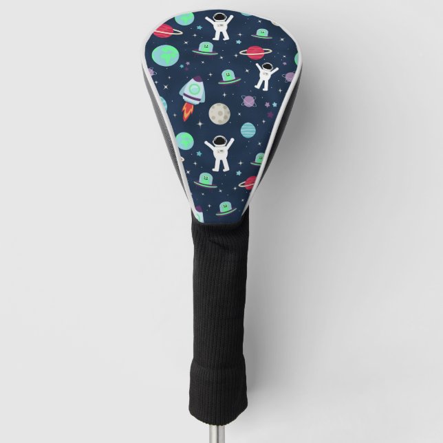 Couvre-club De Golf Illustration de motif spatial (Devant)