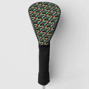 Couvre-club De Golf Illustration de serpent coloré