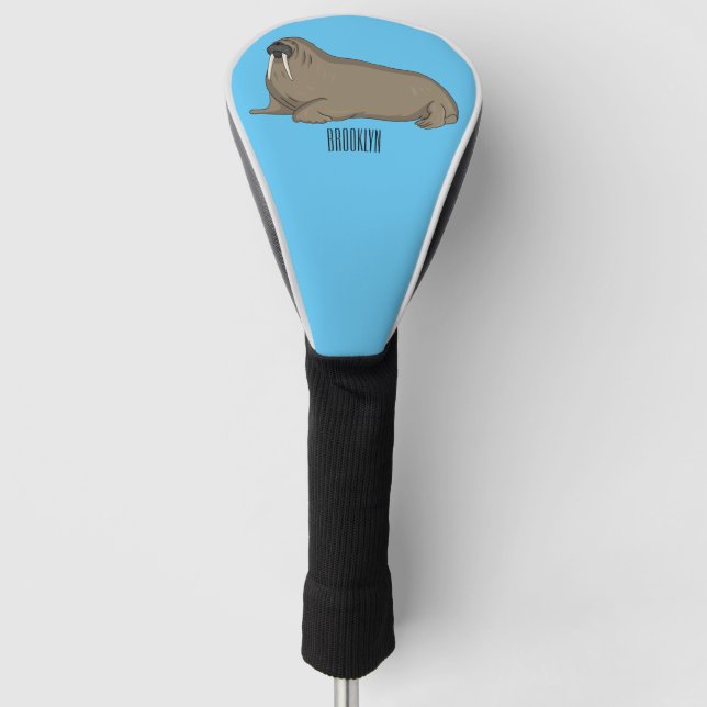 Couvre-club De Golf Illustration de Walrus (Devant)