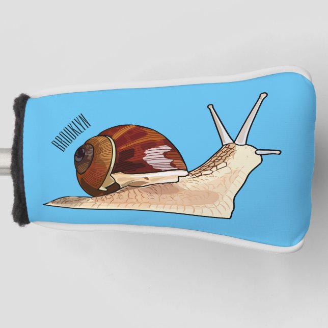 Couvre-club De Golf Illustration d'escargot (Devant)