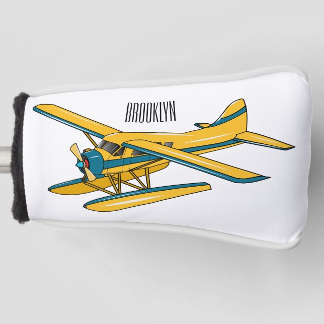Couvre-club De Golf Illustration d'hydravion (Devant)