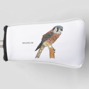 Couvre-club De Golf Illustration d'oiseau américain Kestrel