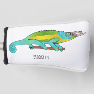 Couvre-club De Golf Illustration du caméléon de Jackson