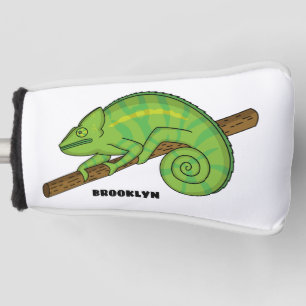 Couvre-club De Golf Illustration du caméléon de la parson