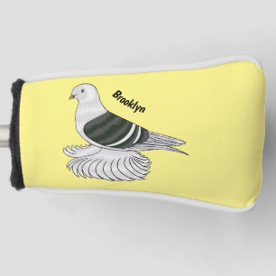Couvre-club De Golf Illustration du pigeon pigeon du Bouclier de Saxon