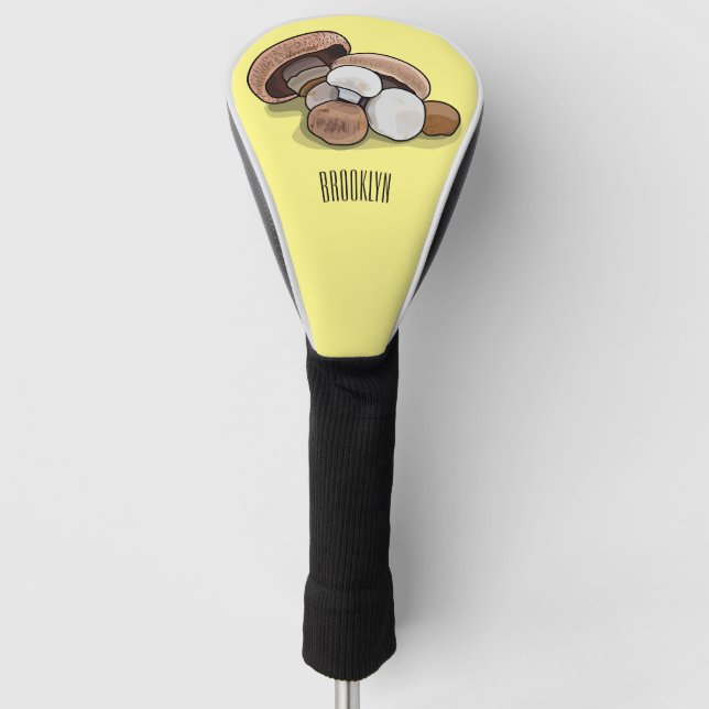 Couvre-club De Golf Illustration d'un champignon (Devant)