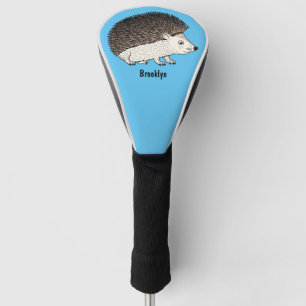 Couvre-club De Golf Illustration d'un hérisson de grignon mignon 
