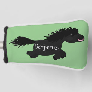 Couvre-club De Golf Illustration d'un poney de Shetland mignon