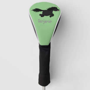 Couvre-club De Golf Illustration d'un poney de Shetland mignon