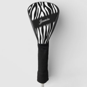 Couvre-club De Golf Impression Zebra personnalisée