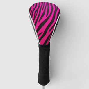 Couvre-club De Golf Impression Zèbre Rose Néon – Création de Golf Auda