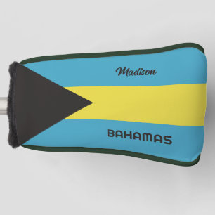 Couvre-club De Golf Indicateur Bahamas du nom personnalisé