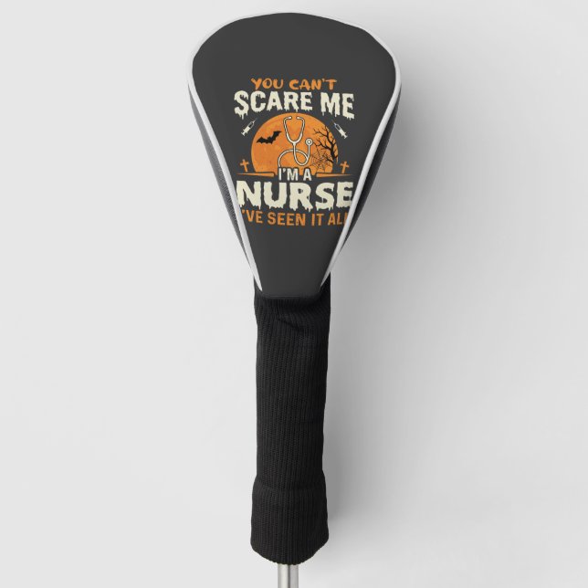 Couvre-club De Golf Infirmière d'Halloween Faites-moi peur (Devant)