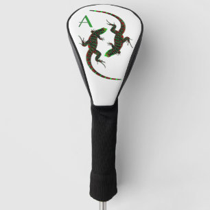 Couvre-club De Golf Initiale de Yin Yang Lizards