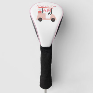 Couvre-club De Golf Initiale monogramme rose