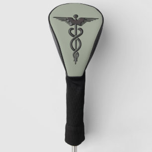 Couvre-club De Golf Insigne Médicale Caduceus