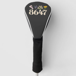 Couvre-club De Golf intage 8647, Anti Trump, Floral Feminist, Subtle