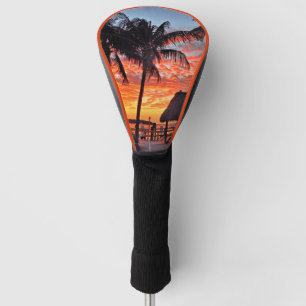Couvre-club De Golf Islamorada, coucher de soleil de Floride