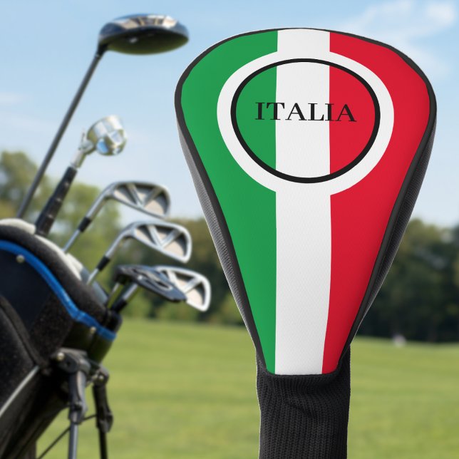 Couvre-club De Golf Italie Drapeau italien Rouge Blanc Vert Italia (italy italian flag italia golf head cover)