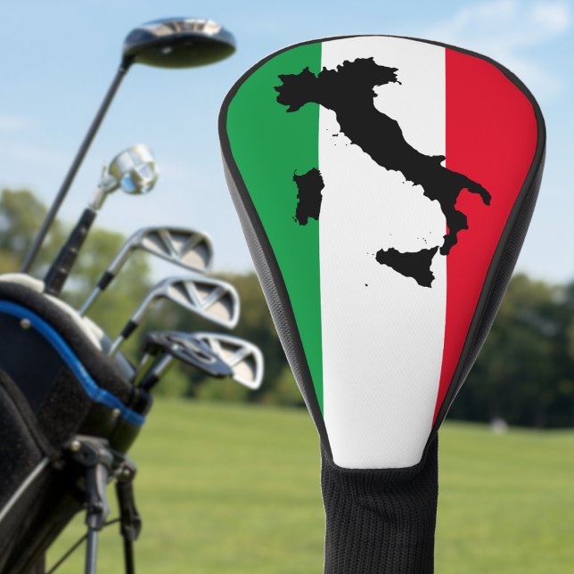 Couvre-club De Golf Italie Drapeau italien Rouge Blanc Vert Italia Car (italy country map Italian flag golf head cover)