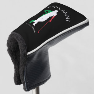 Couvre-club De Golf Italie Viva l'Italia Drapeau italien Nom du golfer